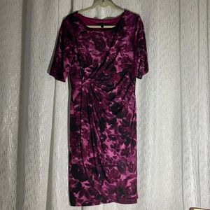 Connected Apparel purple dress